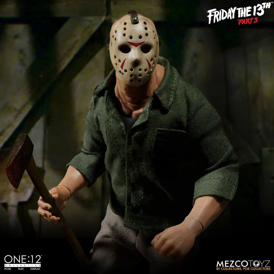 Halloween Jason Voorhees Mezco Toys One:12 Friday The 13th Part 3 Action Figure