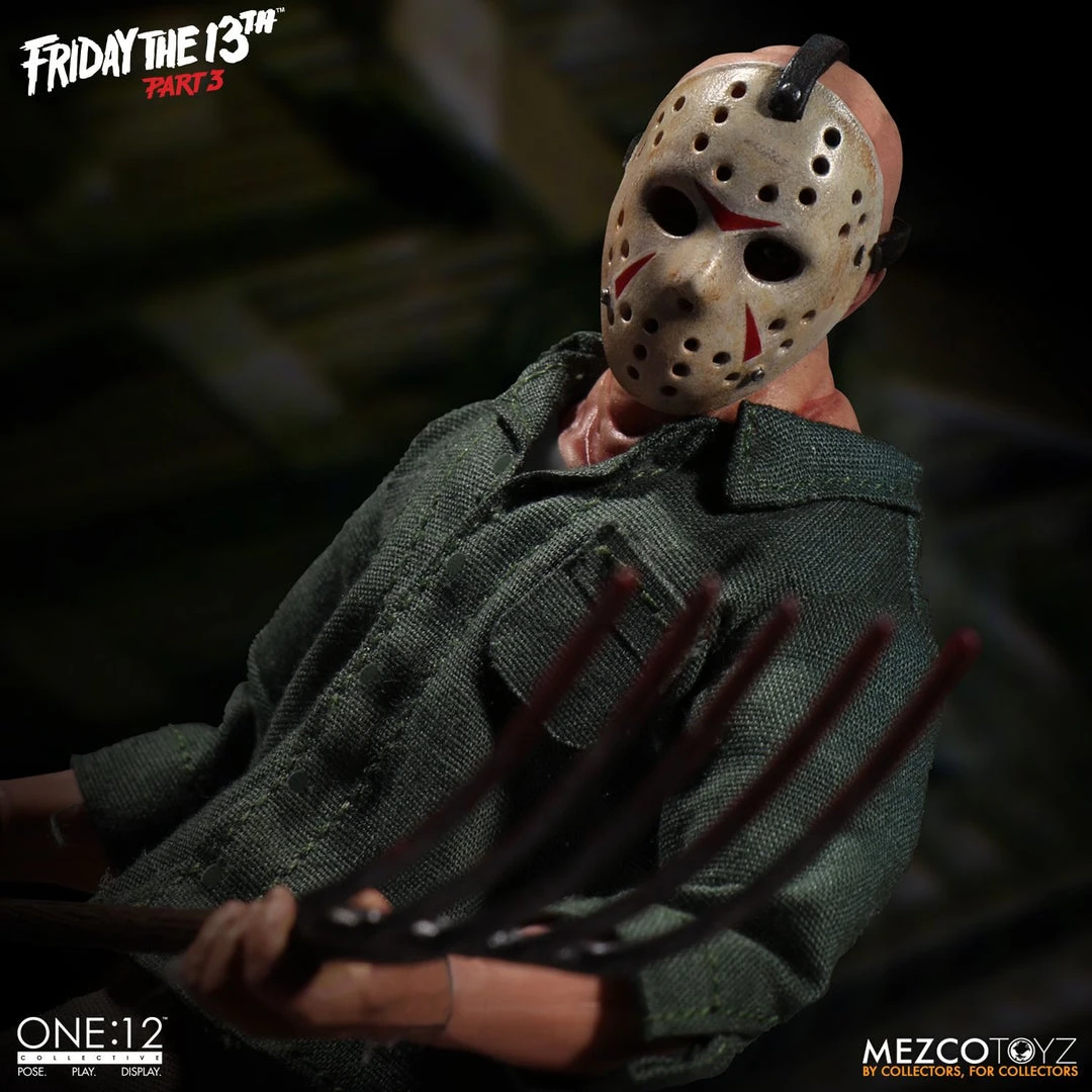 Halloween Jason Voorhees Mezco Toys One:12 Friday The 13th Part 3 Action Figure
