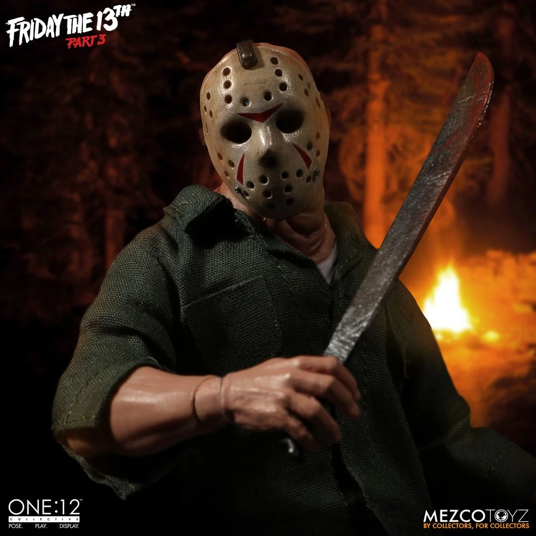 Halloween Jason Voorhees Mezco Toys One:12 Friday The 13th Part 3 Action Figure