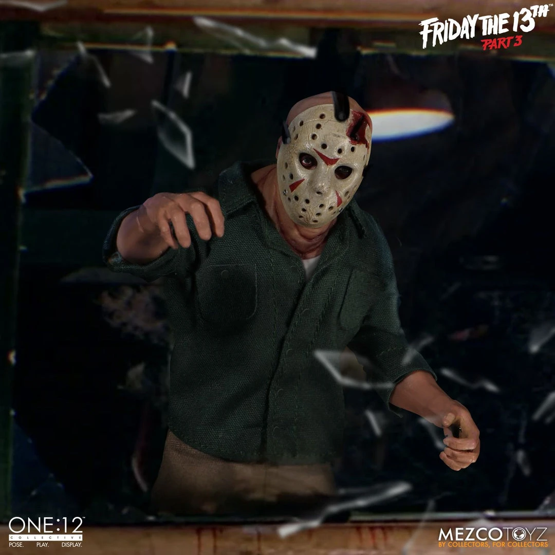 Halloween Jason Voorhees Mezco Toys One:12 Friday The 13th Part 3 Action Figure