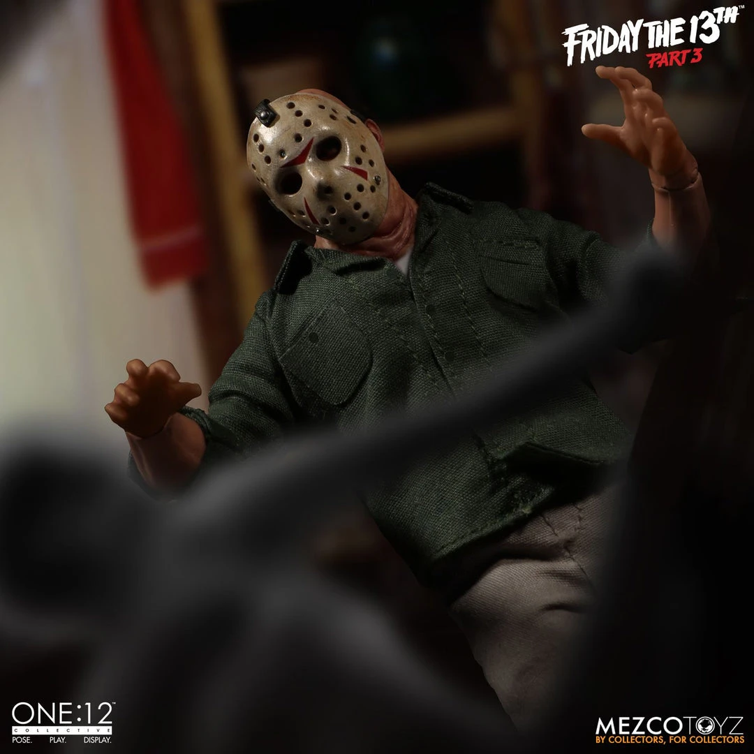 Halloween Jason Voorhees Mezco Toys One:12 Friday The 13th Part 3 Action Figure