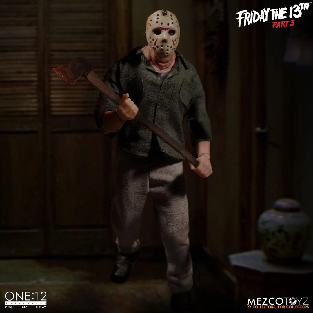 Halloween Jason Voorhees Mezco Toys One:12 Friday The 13th Part 3 Action Figure