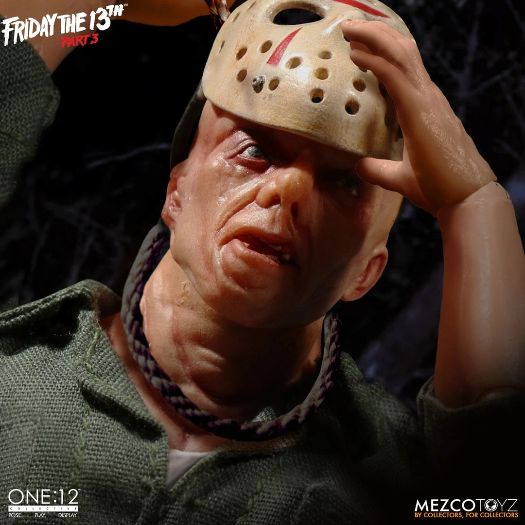 Halloween Jason Voorhees Mezco Toys One:12 Friday The 13th Part 3 Action Figure