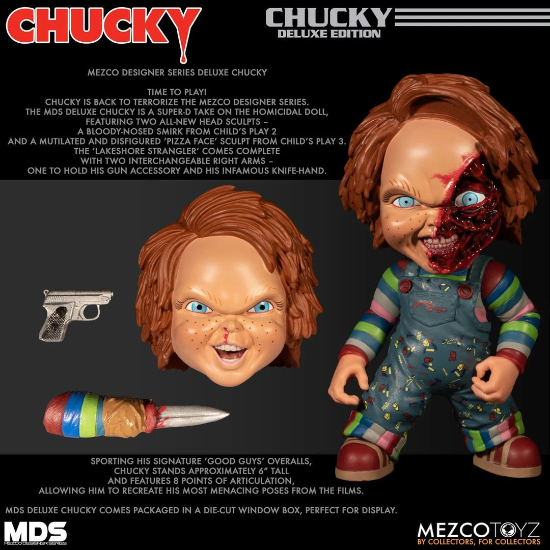 Mezco Chucky Designer Series Deluxe MDS Childs Play Action Figure Halloween