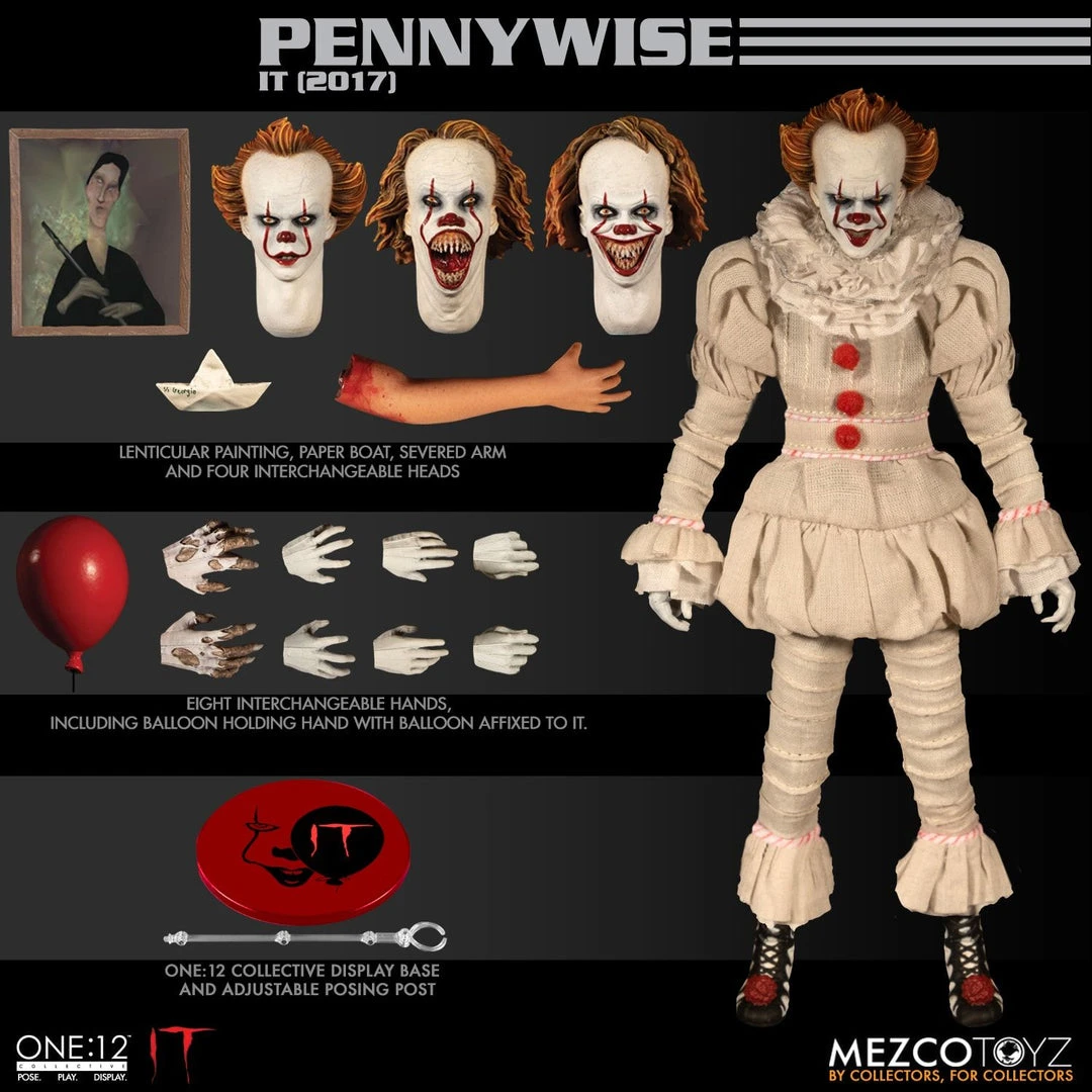 Mezco Pennywise IT 2017 Figure One:12 Collective
