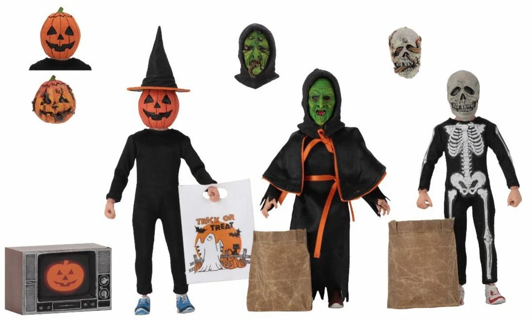 NECA Halloween III - 8" Scale Clothed Figure- Season Of The Witch - 3 Pack