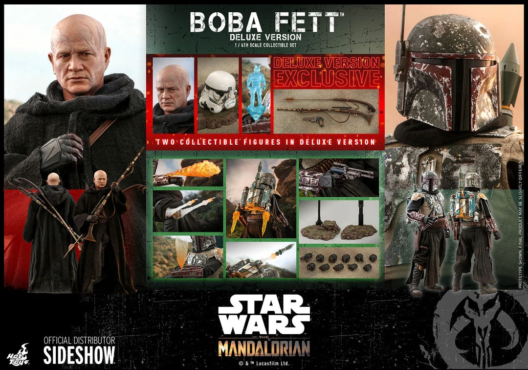 Hot Toys Boba Fett The Mandalorian Deluxe Sixth Scale Figure Set Hot Toys Limited