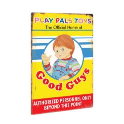 Trick Or Treat Studios Child's Play 2 Play Pals Metal Sign Prop