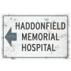 Trick Or Treat Studios Halloween II Micheal Myers Haddonfield Memorial Hospital Aluminum Sign