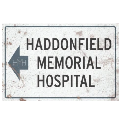 Trick Or Treat Studios Halloween II Micheal Myers Haddonfield Memorial Hospital Aluminum Sign