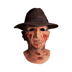 Trick Or Treat Studios Halloween A NIGHTMARE ON ELM STREET - DELUXE FREDDY KRUEGER MASK WITH FEDORA HAT
