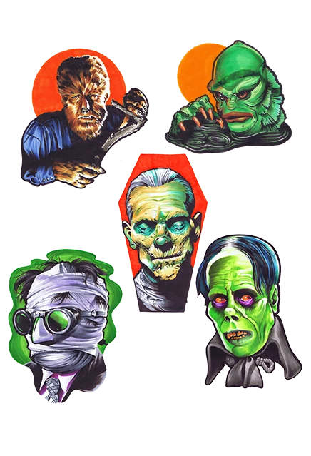 Trick Or Treat Studios Halloween Universal Classic Monsters Wall Decor Series 1 Collection