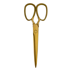 Trick Or Treat Studios Jordan Peele - Us - Scissors Prop - Tethered Gold Killer Halloween
